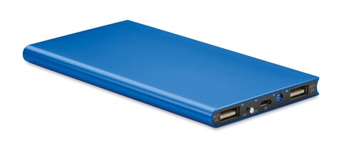 Powerbank 8000 mAh - Königsblau bedrucken, Art.-Nr. MO8839-37