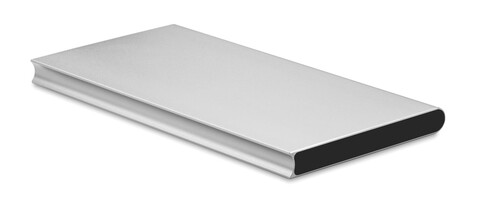 Powerbank 8000 mAh - Mattsilber bedrucken, Art.-Nr. MO8839-16
