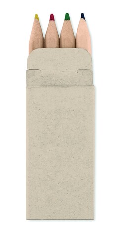 Mini Buntstifte-Set - Beige bedrucken, Art.-Nr. MO8924-13