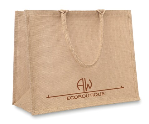 Jute Shopping Tasche - Beige bedrucken, Art.-Nr. MO8965-13