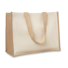 Jute/Canvas Shopper  - Beige bedrucken, Art.-Nr. MO8967-13