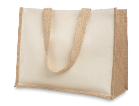 Jute/Canvas Shopper  - Beige bedrucken, Art.-Nr. MO8967-13