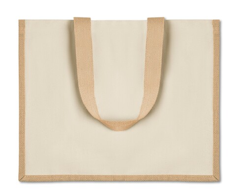 Jute/Canvas Shopper  - Beige bedrucken, Art.-Nr. MO8967-13