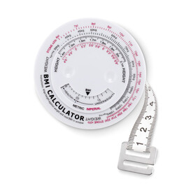 BMI Maßband - Weiß bedrucken, Art.-Nr. MO8983-06