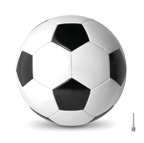 Fußball 21.5cm - Weiß/schwarz bedrucken, Art.-Nr. MO9007-33 Fußball 21.5cm - Weiß/schwarz bedrucken, Art.-Nr. MO9007-33