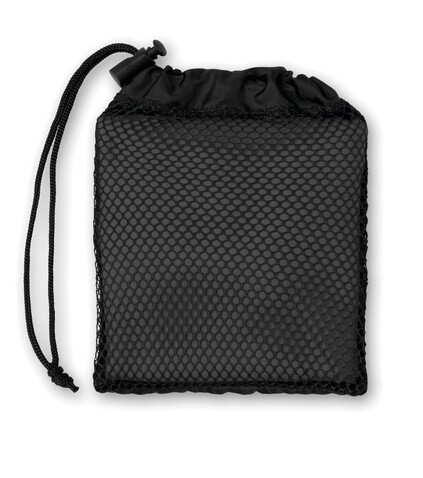 Sporthandtuch in Tasche - Schwarz bedrucken, Art.-Nr. MO9025-03