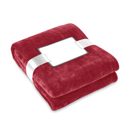 Flanell Fleece-Decke - Bordeaux bedrucken, Art.-Nr. MO9088-02