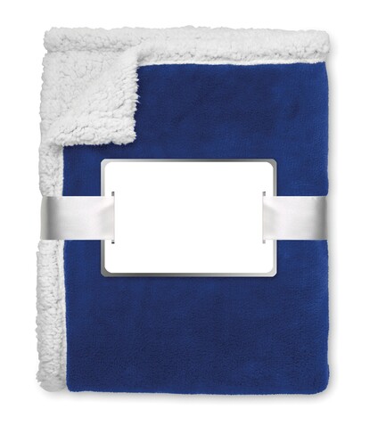 Coral Fleece Decke - Blau bedrucken, Art.-Nr. MO9089-04