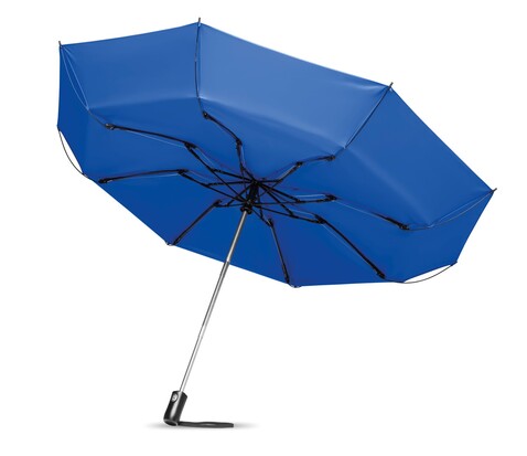 Reversibler Regenschirm - Königsblau bedrucken, Art.-Nr. MO9092-37 Reversibler Regenschirm - Königsblau bedrucken, Art.-Nr. MO9092-37