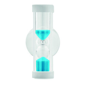 Dusch-Sanduhr (4min) - Blau bedrucken, Art.-Nr. MO9211-04