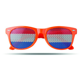 Fan Sonnenbrille - Orange bedrucken, Art.-Nr. MO9275-10
