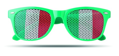 Fan Sonnenbrille - Grün bedrucken, Art.-Nr. MO9275-09 Fan Sonnenbrille - Grün bedrucken, Art.-Nr. MO9275-09