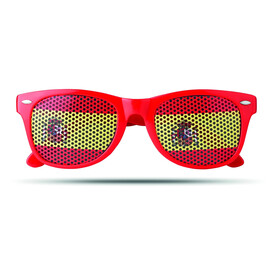 Fan Sonnenbrille - Rot bedrucken, Art.-Nr. MO9275-05