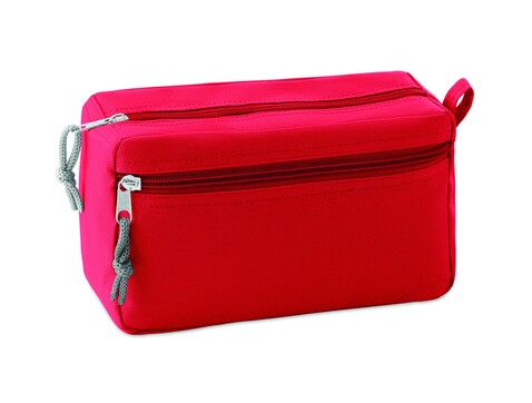 Kosmetiktasche - Rot bedrucken, Art.-Nr. MO9345-05 Kosmetiktasche - Rot bedrucken, Art.-Nr. MO9345-05
