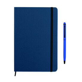 Notizbuch Set - Blau bedrucken, Art.-Nr. MO9348-04