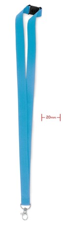 Lanyard - Türkis bedrucken, Art.-Nr. MO9354-12