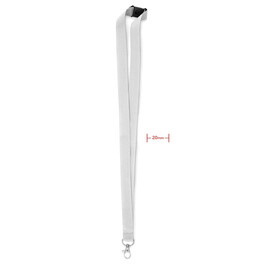 Lanyard - Weiß bedrucken, Art.-Nr. MO9354-06