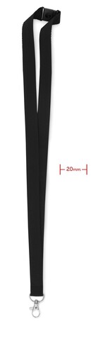 Lanyard - Schwarz bedrucken, Art.-Nr. MO9354-03
