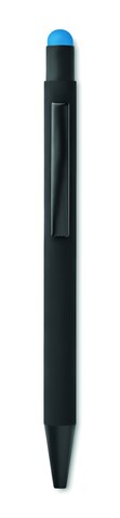 Druckkugelschreiber mit Stylus - Türkis bedrucken, Art.-Nr. MO9393-12 Druckkugelschreiber mit Stylus - Türkis bedrucken, Art.-Nr. MO9393-12