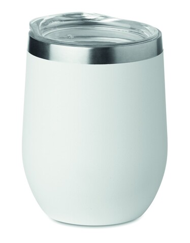 Doppelwandiger Trinkbecher - Weiß bedrucken, Art.-Nr. MO9597-06 Doppelwandiger Trinkbecher - Weiß bedrucken, Art.-Nr. MO9597-06