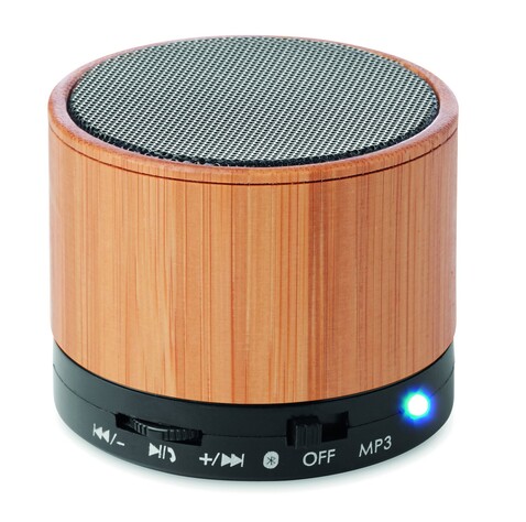 Runder wireless Lautsprecher - Schwarz bedrucken, Art.-Nr. MO9608-03 Runder wireless Lautsprecher - Schwarz bedrucken, Art.-Nr. MO9608-03