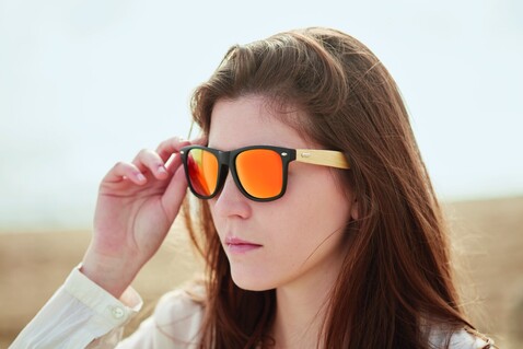 Sonnenbrille - Orange bedrucken, Art.-Nr. MO9617-10 Sonnenbrille - Orange bedrucken, Art.-Nr. MO9617-10
