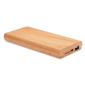 Powerbank 4000 mAh Bambus - Holz bedrucken, Art.-Nr. MO9663-40