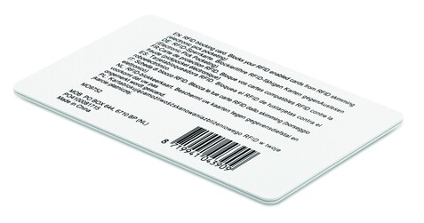 RFID Sperrkarte - Weiß bedrucken, Art.-Nr. MO9752-06