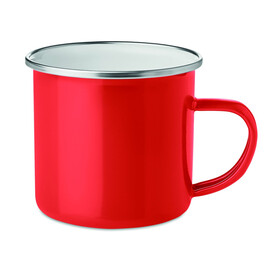 Vintage Kaffeebecher - Rot bedrucken, Art.-Nr. MO9756-05