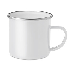 Vintage Kaffeebecher - Weiß bedrucken, Art.-Nr. MO9756-06