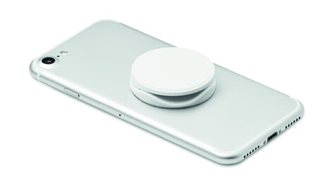 Runder Smartphone Halter - Weiß bedrucken, Art.-Nr. MO9760-06 Runder Smartphone Halter - Weiß bedrucken, Art.-Nr. MO9760-06