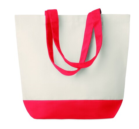 Shopping Tasche Canvas - Rot bedrucken, Art.-Nr. MO9816-05