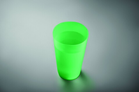 Wiederverwendbarer Becher - Transparent Grün bedrucken, Art.-Nr. MO9907-24