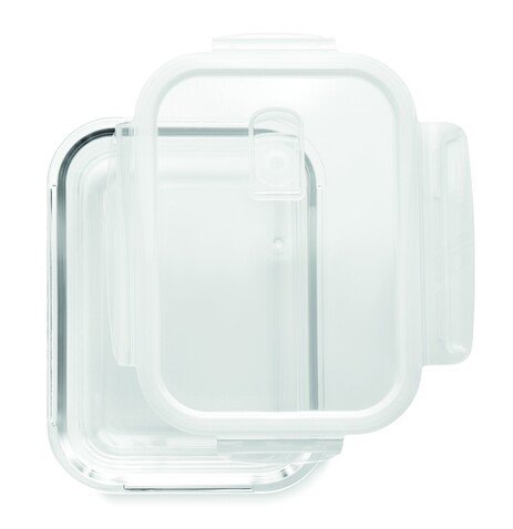Lunchbox Glas 900ml - Transparent bedrucken, Art.-Nr. MO9923-22