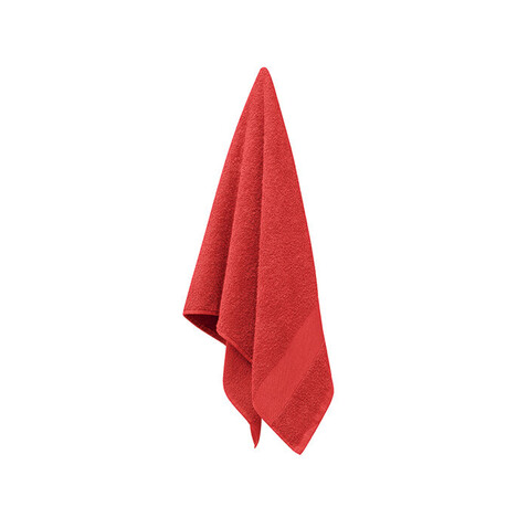 Handtuch Organic Cotton - Rot bedrucken, Art.-Nr. MO9931-05 Handtuch Organic Cotton - Rot bedrucken, Art.-Nr. MO9931-05