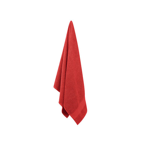 Handtuch Organic Cotton - Rot bedrucken, Art.-Nr. MO9932-05 Handtuch Organic Cotton - Rot bedrucken, Art.-Nr. MO9932-05