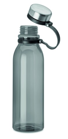RPET Trinkflasche 780 ml - Transparent Grau bedrucken, Art.-Nr. MO9940-27