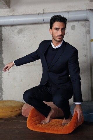 MARIUS MEN SUIT JACKET - Night bedrucken, Art.-Nr. N03164-NH-5XL