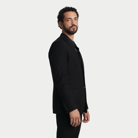 MARIUS MEN SUIT JACKET - Deep Black bedrucken, Art.-Nr. N03164-DB-062