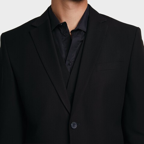 MARIUS MEN SUIT JACKET - Deep Black bedrucken, Art.-Nr. N03164-DB-062