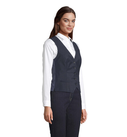 MAX WOMEN WAISTCOAT - Night bedrucken, Art.-Nr. N03167-NH-5XL