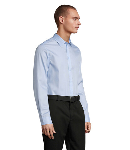 BLAISE MEN SHIRT - Soft Blue bedrucken, Art.-Nr. N03182-EU-3XL BLAISE MEN SHIRT - Soft Blue bedrucken, Art.-Nr. N03182-EU-3XL