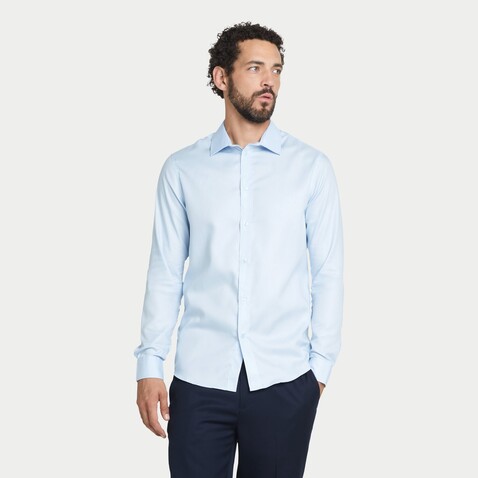 BLAISE MEN SHIRT - Soft Blue bedrucken, Art.-Nr. N03182-EU-3XL BLAISE MEN SHIRT - Soft Blue bedrucken, Art.-Nr. N03182-EU-3XL