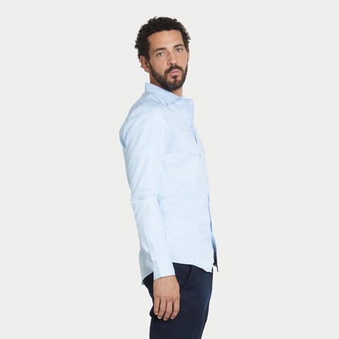 BLAISE MEN SHIRT - Soft Blue bedrucken, Art.-Nr. N03182-EU-3XL BLAISE MEN SHIRT - Soft Blue bedrucken, Art.-Nr. N03182-EU-3XL