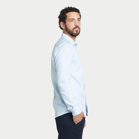 BLAISE MEN SHIRT - Soft Blue bedrucken, Art.-Nr. N03182-EU-3XL BLAISE MEN SHIRT - Soft Blue bedrucken, Art.-Nr. N03182-EU-3XL