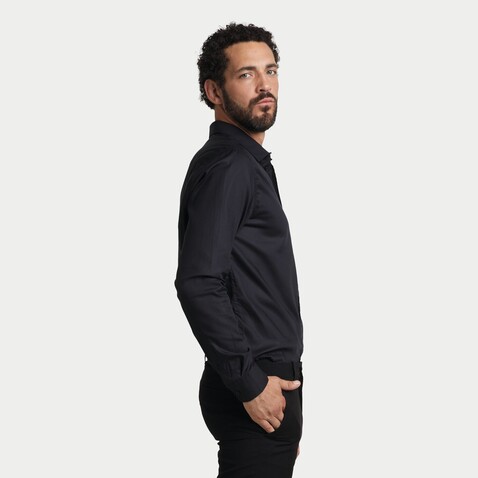BLAISE MEN SHIRT - Deep Black bedrucken, Art.-Nr. N03182-DB-XXL BLAISE MEN SHIRT - Deep Black bedrucken, Art.-Nr. N03182-DB-XXL