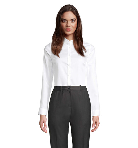 BLAISE WOMEN SHIRT - Optic White bedrucken, Art.-Nr. N03183-OQ-XL BLAISE WOMEN SHIRT - Optic White bedrucken, Art.-Nr. N03183-OQ-XL