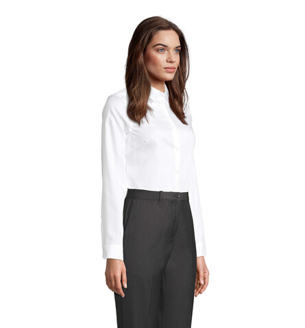 BLAISE WOMEN SHIRT - Optic White bedrucken, Art.-Nr. N03183-OQ-XL BLAISE WOMEN SHIRT - Optic White bedrucken, Art.-Nr. N03183-OQ-XL