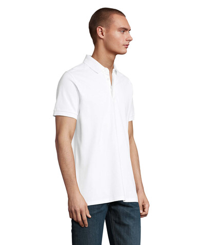 OWEN MEN POLO 215 - Optic White bedrucken, Art.-Nr. N03188-OQ-M