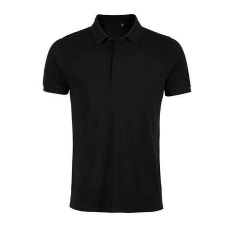 OWEN MEN POLO 215 - Deep Black bedrucken, Art.-Nr. N03188-DB-M
